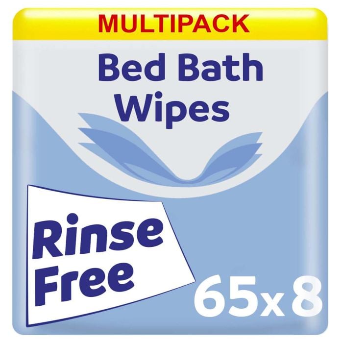 Multipack 65x Vivactive Lightly Scented Bed Bath Wipes 8 Pack