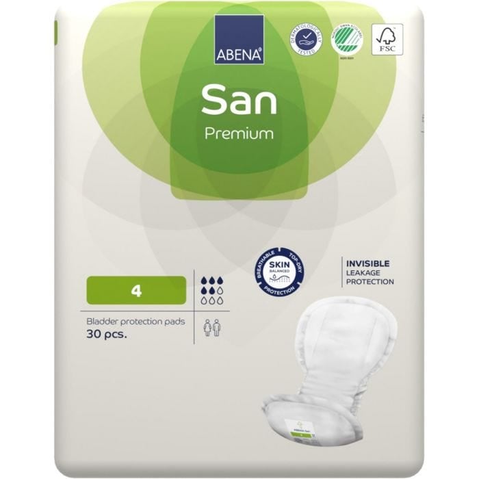 Multipack 9x Abena San Premium 4 (800ml) 30 Pack