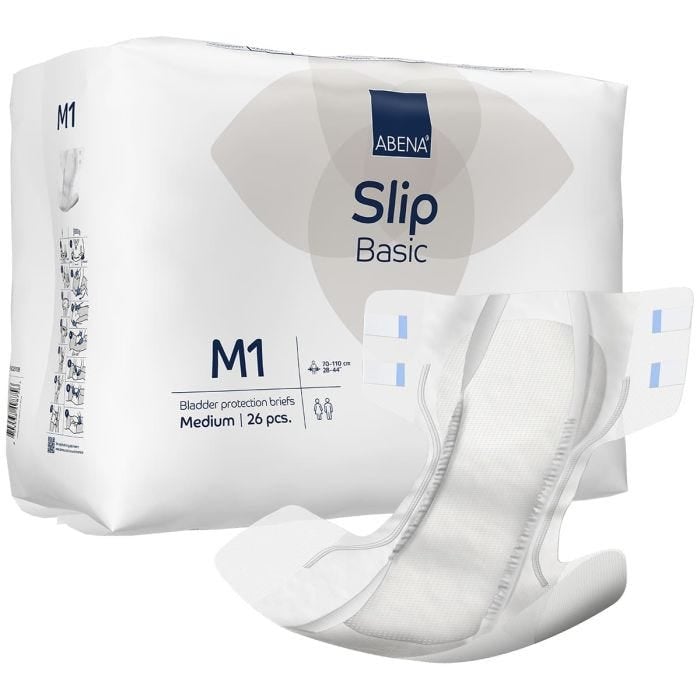 Abena Slip Basic M1 Medium (1800ml) 26 Pack - combi