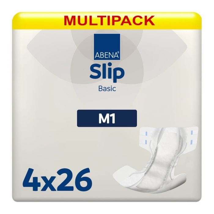 Multipack 4x Abena Slip Basic M1 Medium (1800ml) 26 Pack - mobile