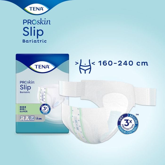 TENA Slip Bariatric Super XXL (2900ml) 32 Pack - proskin slip bariatric