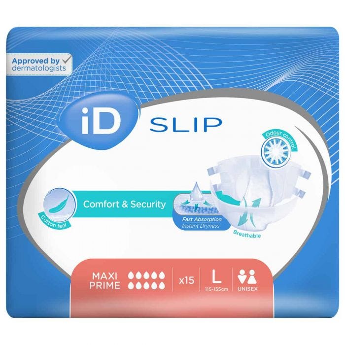 Multipack 3x iD Expert Slip Maxi Prime Large (4880ml) 15 Pack