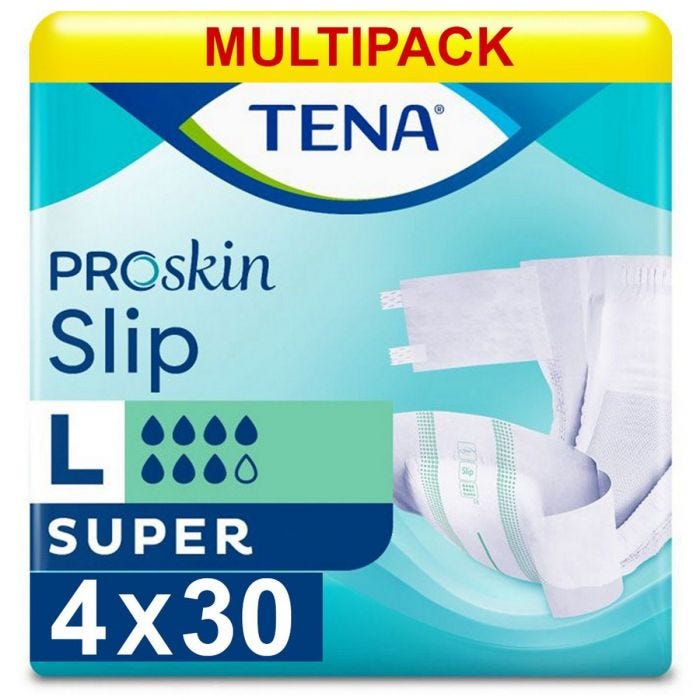 Multipack 4x TENA Slip Super Large (2805ml) 30 Pack