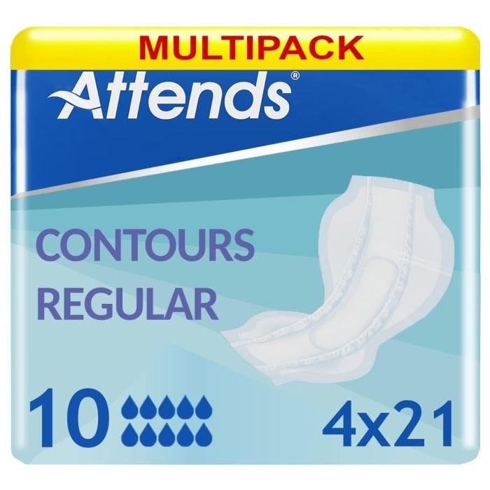 Multipack 4x Attends Contours 10 (3178ml) 21 Pack