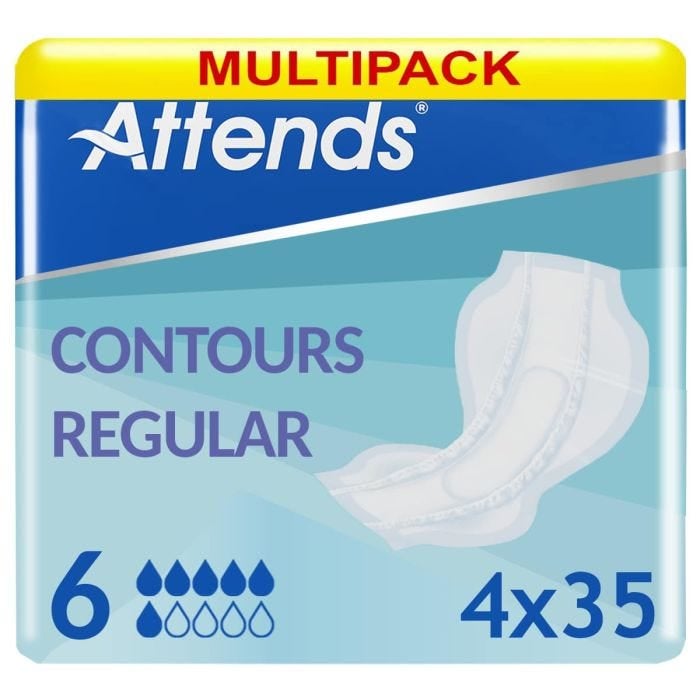 Multipack 4x Attends Contours 6 (1408ml) 35 Pack