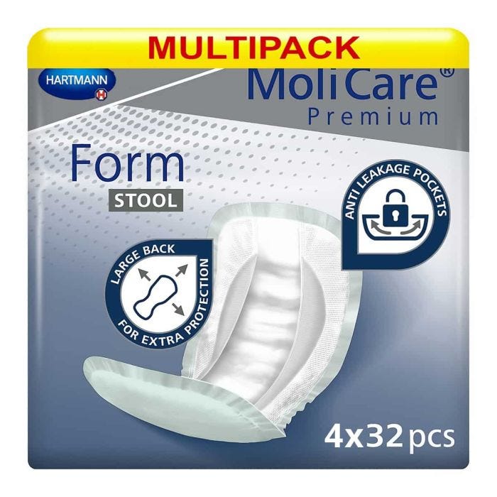 Multipack 4x MoliCare Premium Form Stool (1295ml) 32 Pack