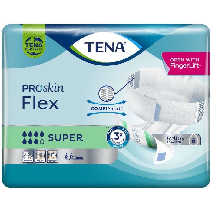 Multipack 3x TENA Flex Super Medium (2100ml) 30 Pack - pack