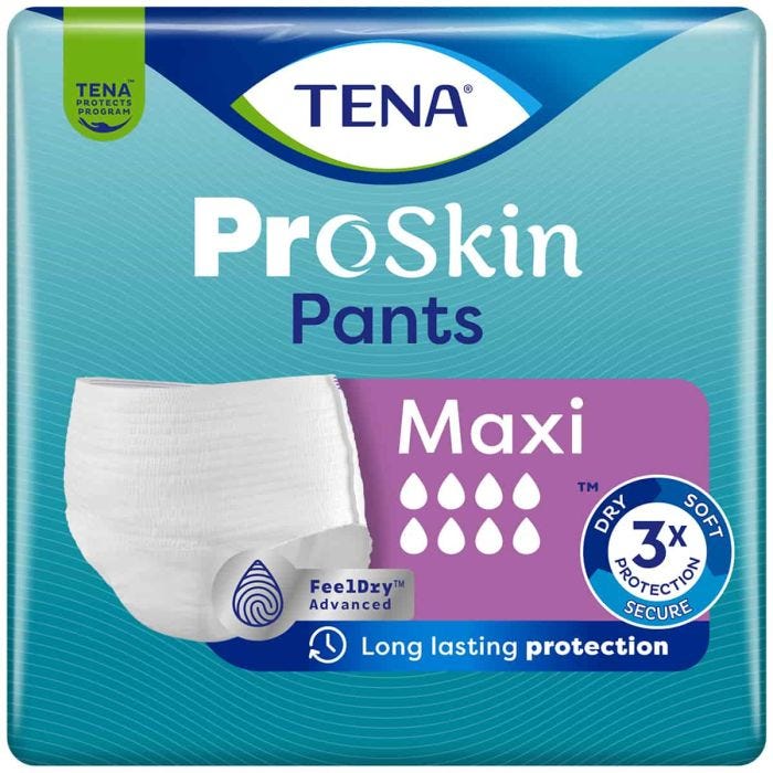 Multipack 4x TENA Pants Maxi Medium (2499ml) 10 Pack