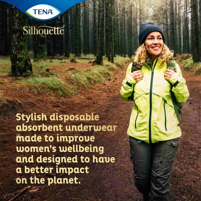 Multipack 2x TENA Silhouette Plus High Waist Pants Black Medium (1010ml) 9 Pack