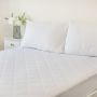 Super Soft Quilted Microfibre Waterproof Mattress Protector Double - closeup