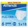 Multipack 5x Attends Pull-Ons 6 XXS (1519ml) 18 Pack - multi mobile