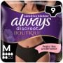 Always Discreet Boutique Pants Plus Black Medium 9 Pack