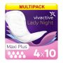 Multipack 4x Vivactive Lady Night Maxi Plus Pads (1000ml) 10 Pack