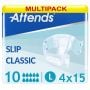 Multipack 4x Attends Slip Classic 10 Large (3783ml) 15 Pack