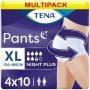 Multipack 4x TENA Pants Night Plus XL (1700ml) 10 Pack