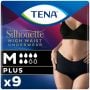 TENA Silhouette Plus High Waist Pants Black Medium (1010ml) 9 Pack