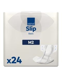 Abena Slip Basic M2 Medium (2300ml) 24 Pack - pack