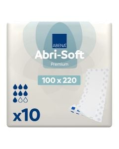 Abena Abri-Soft Premium Underpad 100x220cm (4500ml) 10 Pack - mobile