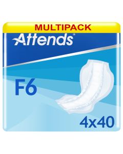 Multipack 4x Attends F6 Faecal Pad 40 Pack - mobile