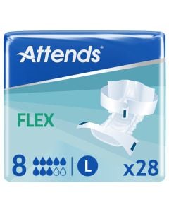 Attends Flex 8 - Large (85-125cm/33-49in) Pack of 28 - mobile