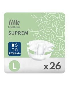 Lille Healthcare Suprem Fit Regular+ Large (2430ml) 26 Pack - mobile