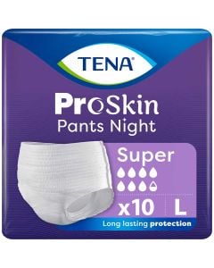 TENA ProSkin Pants Night Super Large (2100ml) 10 Pack - mobile