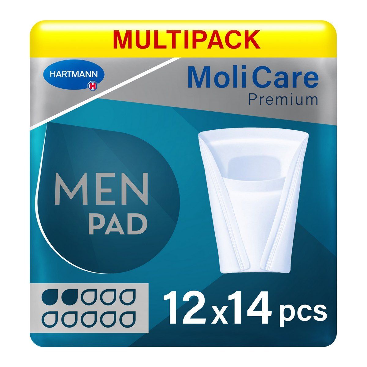 MoliCare Premium Men Pad formerly MoliMed discreet, anatomically shaped  incontinence pad